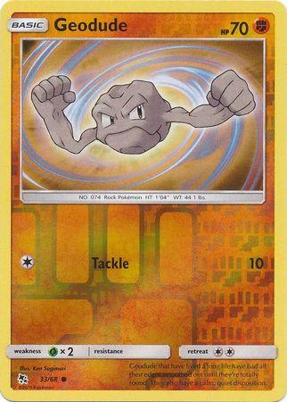 Geodude 33 / 68 Reverse Holo hidden-fates-rh-27