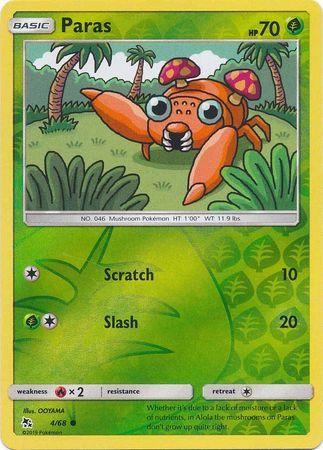 Paras 4 / 68 Reverse Holo hidden-fates-rh-4