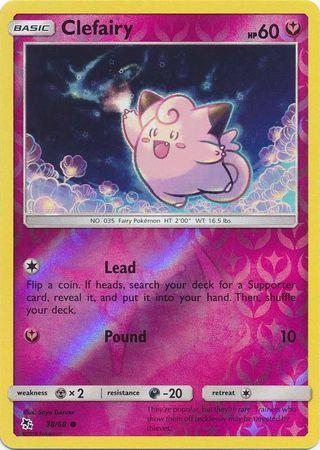 Clefairy 38 / 68 Reverse Holo hidden-fates-rh-31