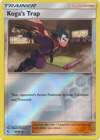 Koga's Trap 59 / 68 Reverse Holo hidden-fates-rh-50