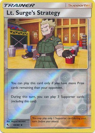Lt. Surge's Strategy 60 / 68 Reverse Holo hidden-fates-rh-51