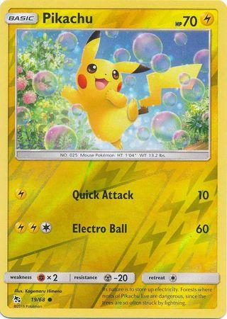 Pikachu 19 / 68 Reverse Holo hidden-fates-rh-15