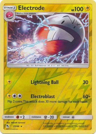 Electrode 22 / 68 Reverse Holo hidden-fates-rh-17