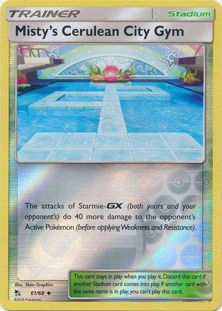 Misty's Cerulean City Gym 61 / 68 Reverse Holo hidden-fates-rh-52