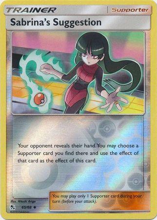 Sabrina's Suggestion 65 / 68 Reverse Holo hidden-fates-rh-56