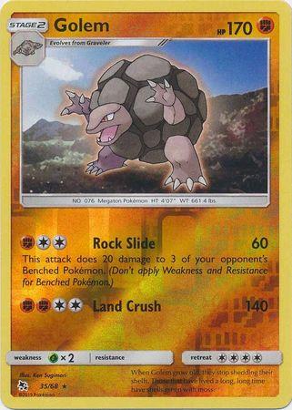 Golem 35 / 68 Reverse Holo hidden-fates-rh-29