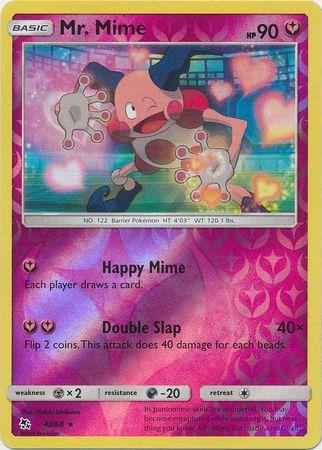 Mr. Mime 43 / 68 Reverse Holo hidden-fates-rh-35
