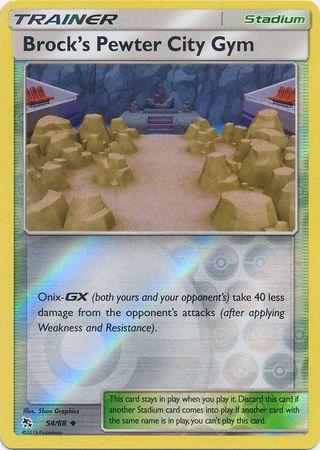 Brock's Pewter City Gym 54 / 68 Reverse Holo hidden-fates-rh-45