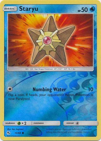 Staryu 13 / 68 Reverse Holo hidden-fates-rh-11