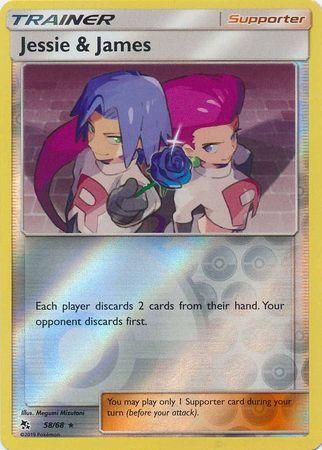 Jessie & James 58 / 68 Reverse Holo hidden-fates-rh-49