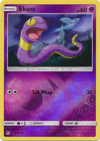 Ekans 26 / 68 Reverse Holo hidden-fates-rh-21