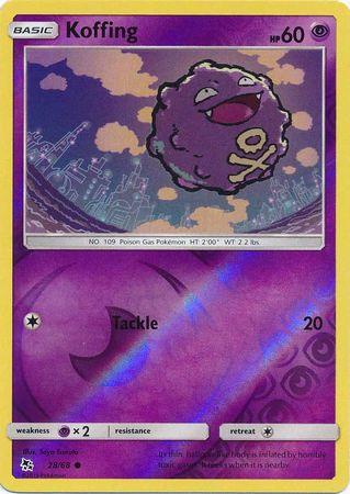Koffing 28 / 68 Reverse Holo hidden-fates-rh-23