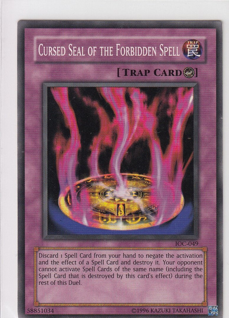 Cursed Seal of the Forbidden Spell Invasion of Chaos ioc-049