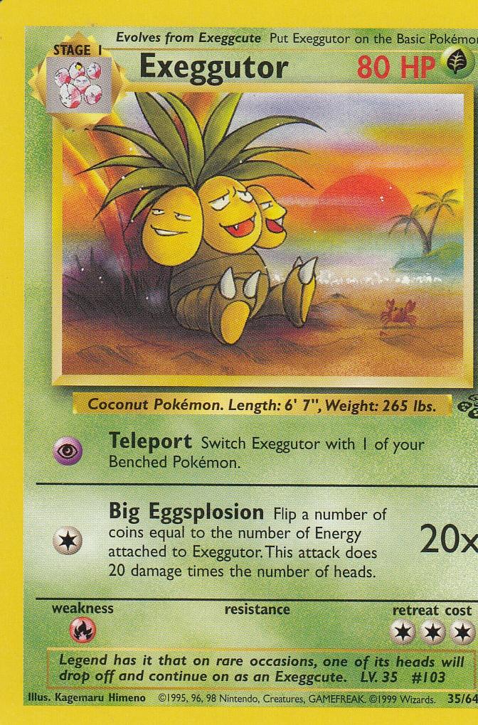 Exeggutor 35/64 Jungle Set Unlimited Uncommon