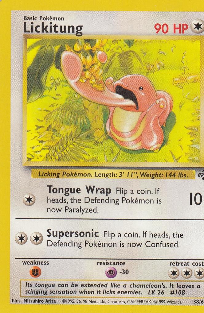 Lickitung 38/64 Jungle Set Unlimited Uncommon