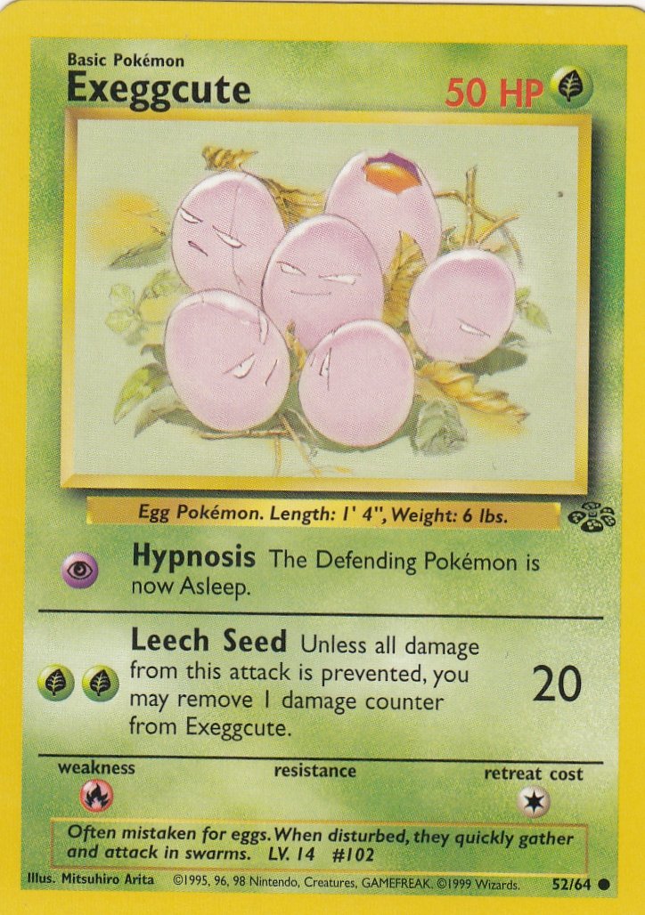 Exeggcute 52/64 Jungle Set Unlimited Common