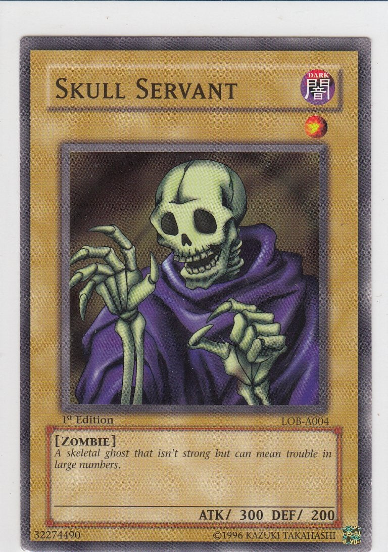 Skull Servant 1st Edition Legend of Blue Eyes lob-004-1st-ed