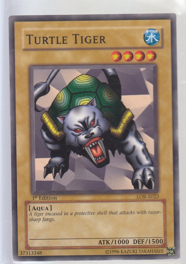Turtle Tiger 1st Edition Legend of Blue Eyes lob-0231st-ed
