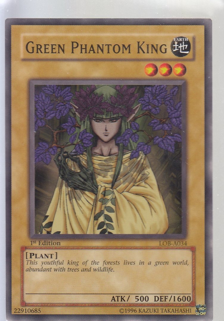 Green Phantom King 1st Edition Legend of Blue Eyes lob-0341st-ed