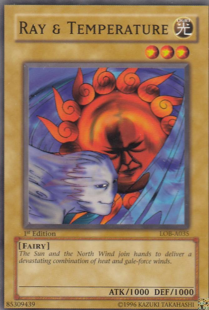 Ray & Temperature 1st Edition Legend of Blue Eyes lob-0351st-ed