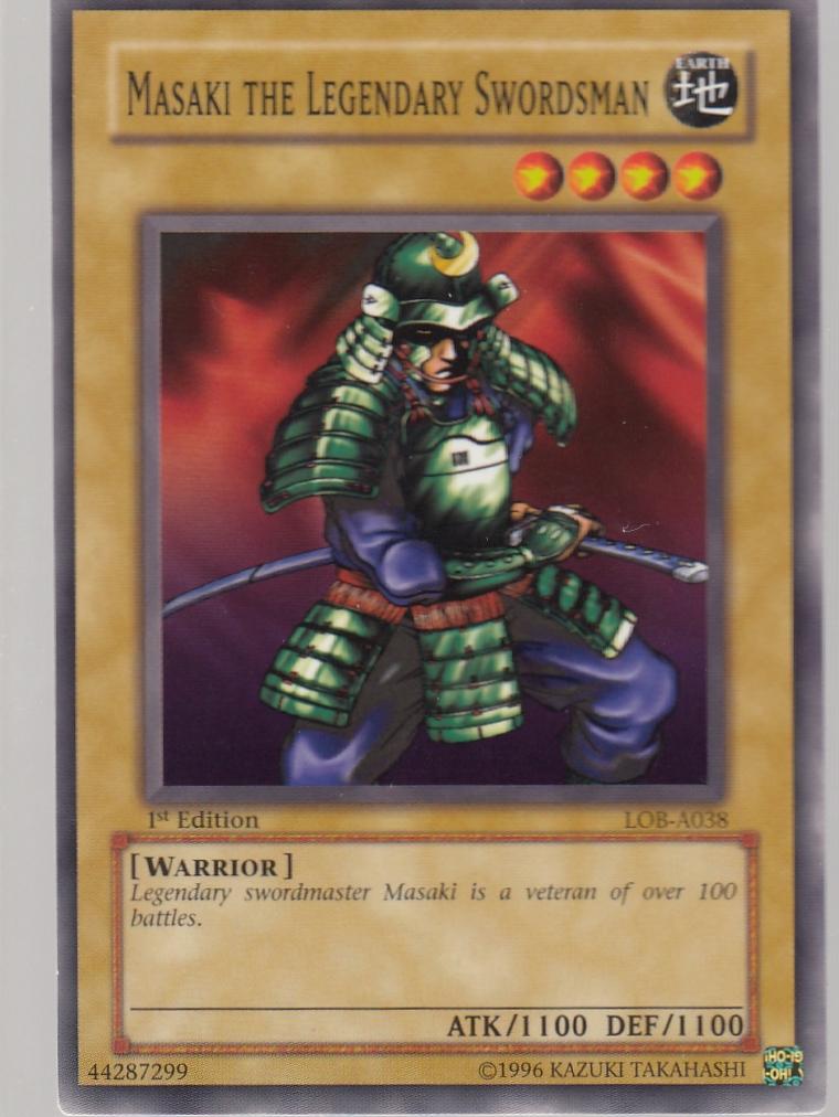 Masaki the Legendary Swordsman 1st Edition Legend of Blue Eyes lob-0381st-ed