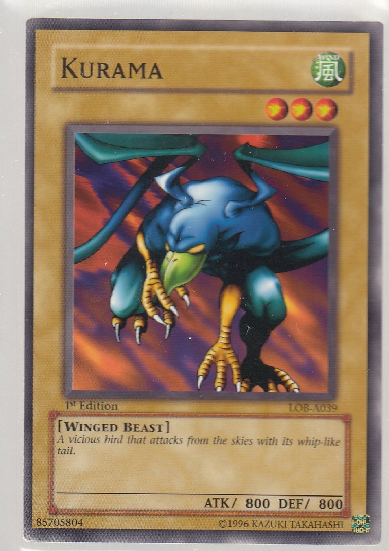 Kurama 1st Edition Legend of Blue Eyes lob-0391st-ed