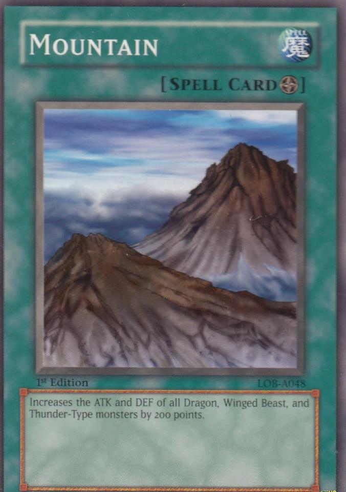 Mountain 1st Edition Legend of Blue Eyes lob-0481st-ed