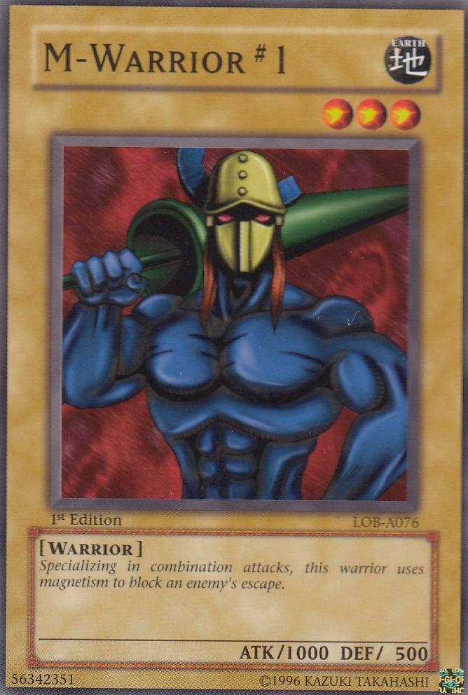 M-Warrior #1 1st Edition Legend of Blue Eyes lob-0761st-ed