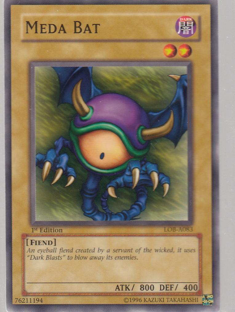 Meda Bat 1st Edition Legend of Blue Eyes lob-0831st-ed
