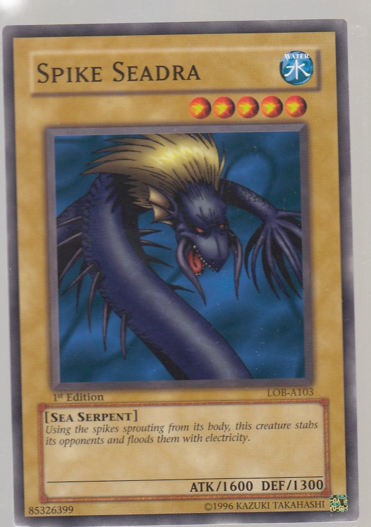 Spike Seadra 1st Edition Legend of Blue Eyes lob-1031st-ed