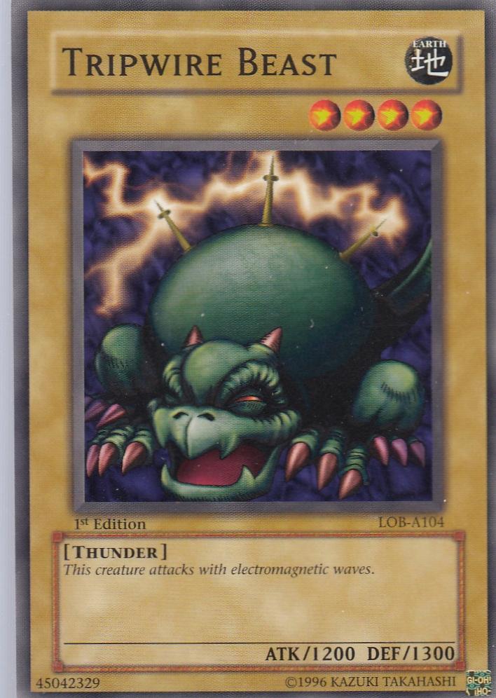 Tripwire Beast 1st Edition Legend of Blue Eyes lob-1041st-ed