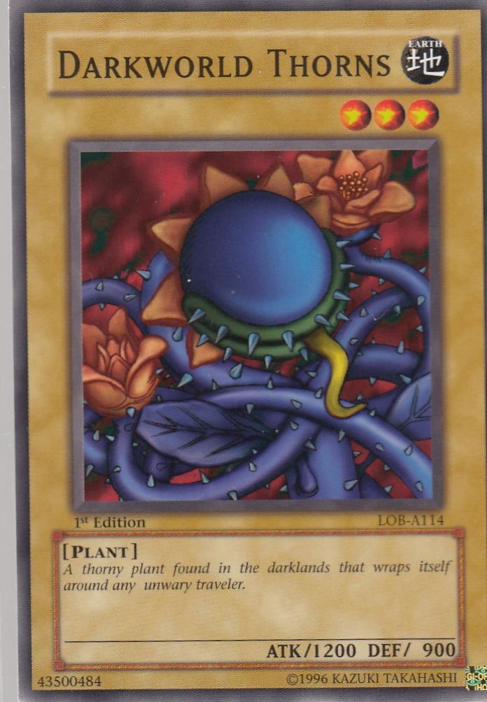 Darkworld Thorns 1st Edition Legend of Blue Eyes lob-1141st-ed
