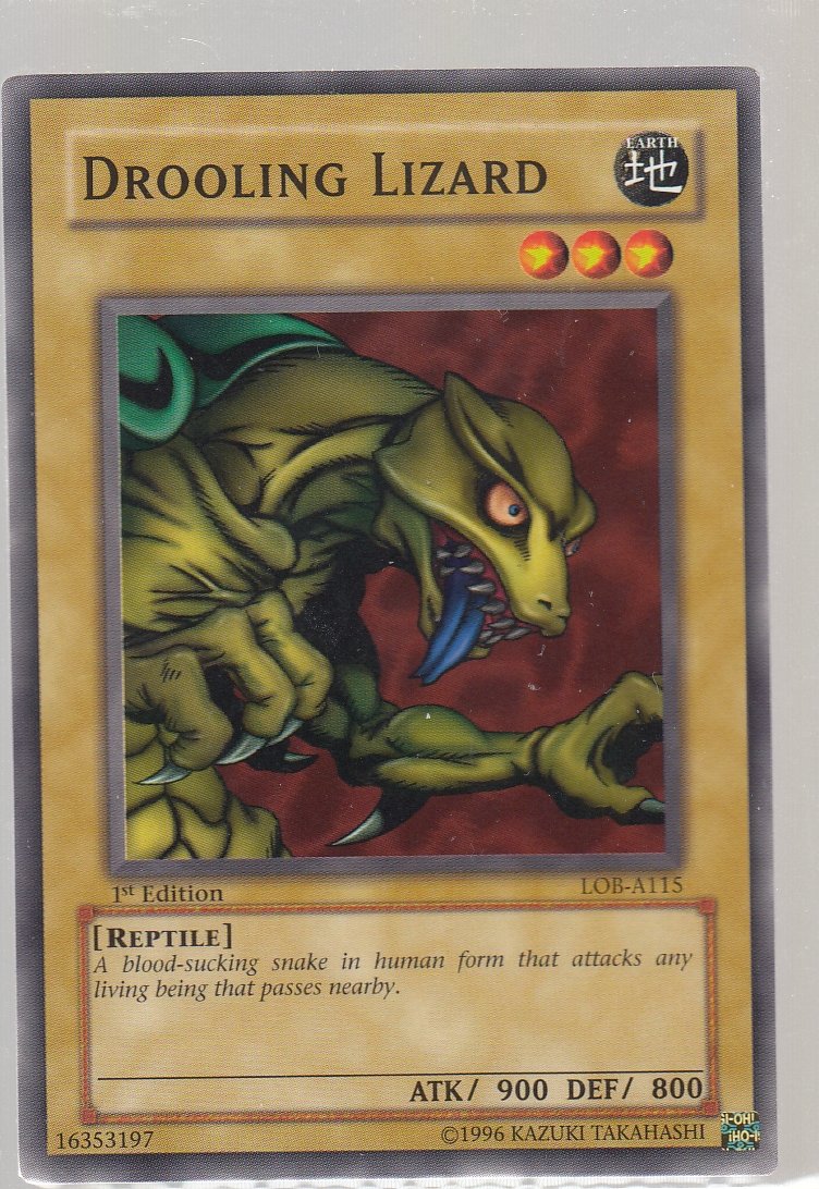 Drooling Lizard 1st Edition Legend of Blue Eyes lob-1151st-ed