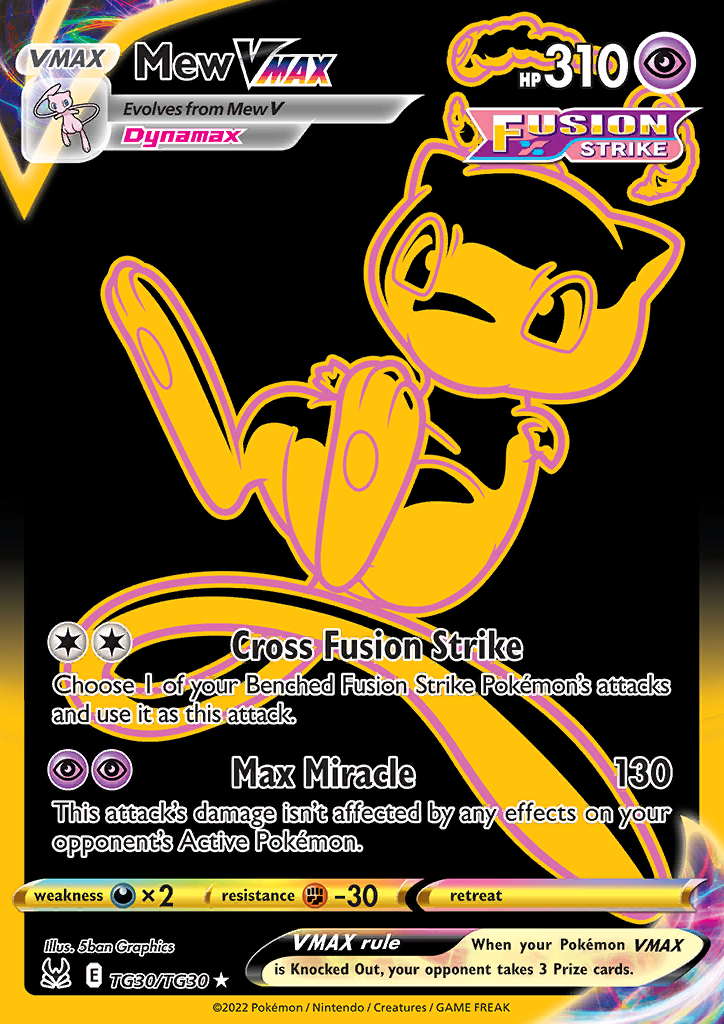 Mew VMAX (Secret) TG30/TG30 Lost Origin