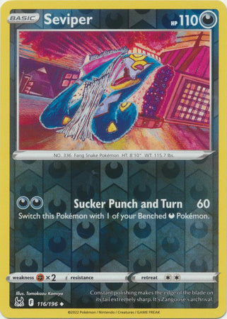 Seviper 116/196 Reverse Holo Lost Origin