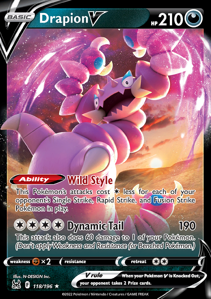 Drapion V 118/196 Lost Origin