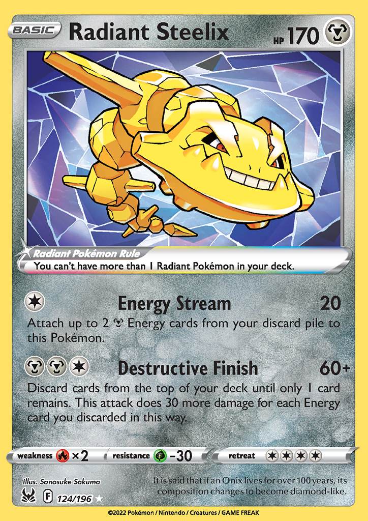 Radiant Steelix 124/196 Lost Origin
