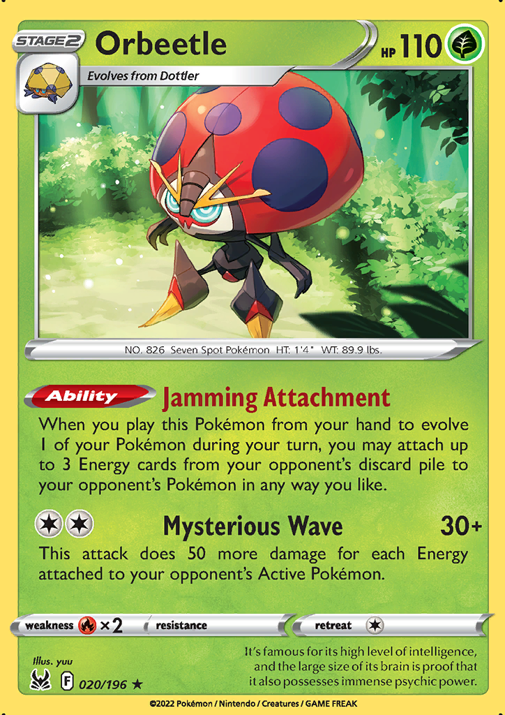 Orbeetle 020/196 Lost Origin