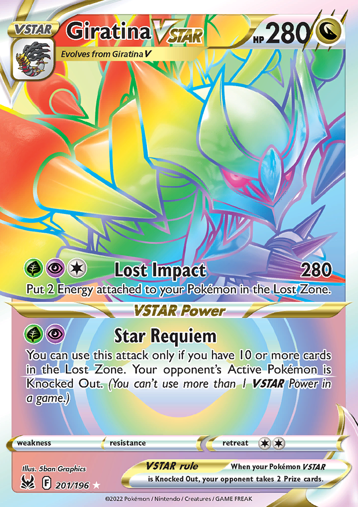 Giratina VSTAR (201) (Secret) 201/196 Lost Origin