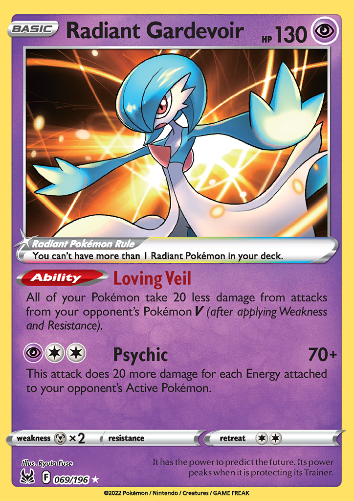 Radiant Gardevoir 069/196 Lost Origin