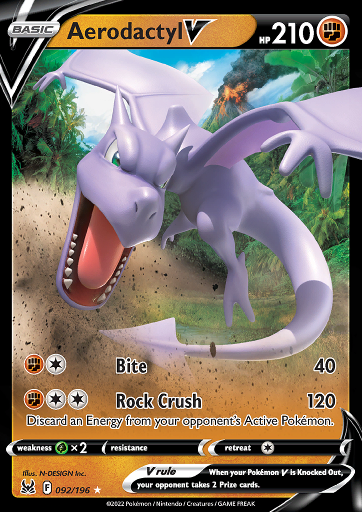 Aerodactyl V 092/196 Lost Origin