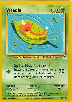 Weedle 70/75 Neo Discovery Common