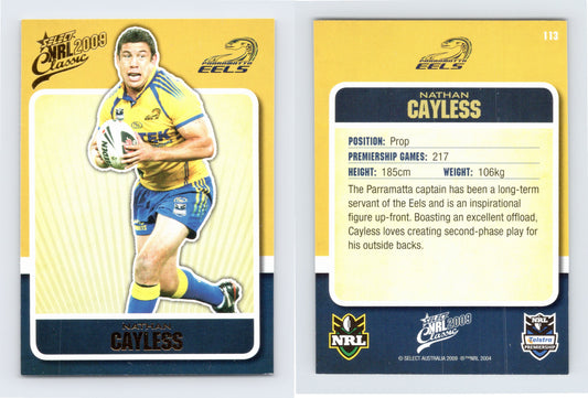#113 NATHAN CAYLESS 2009 Select NRL Classic