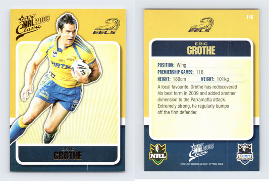 #116 ERIC GROTHE 2009 Select NRL Classic