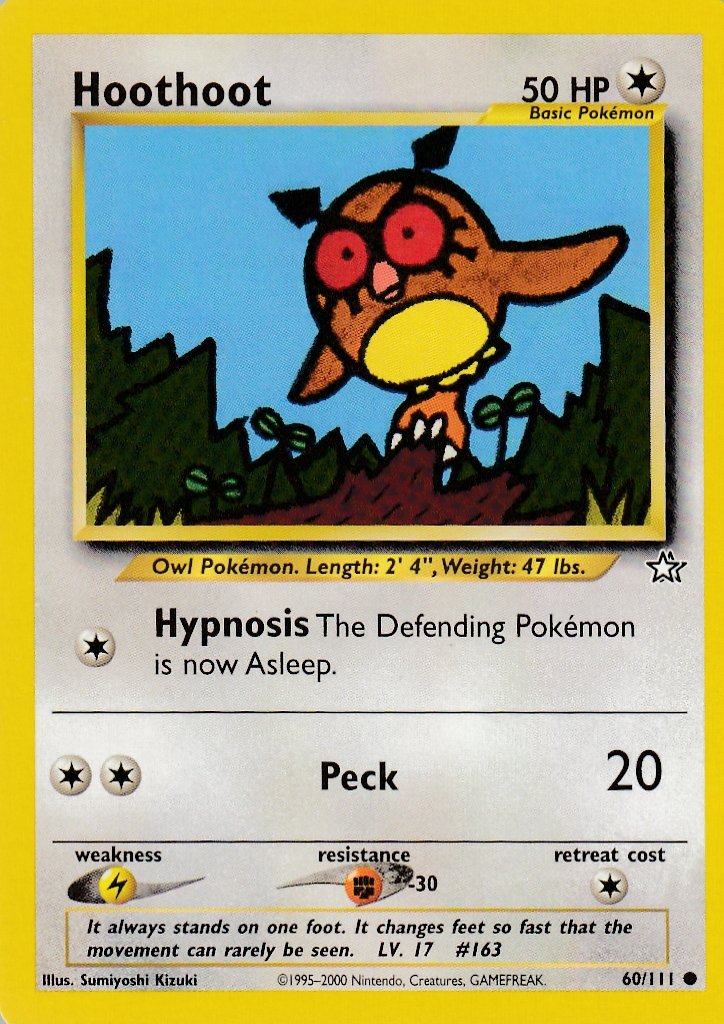 Hoothoot 60/111 Neo Genesis Common