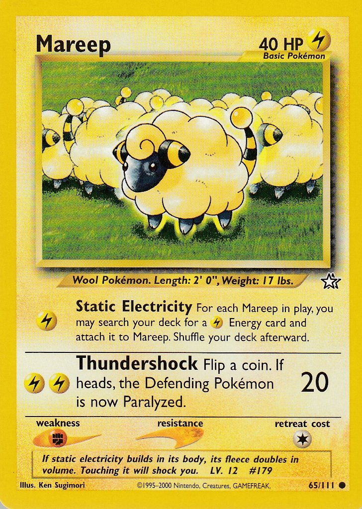Mareep 65/111 Neo Genesis Common