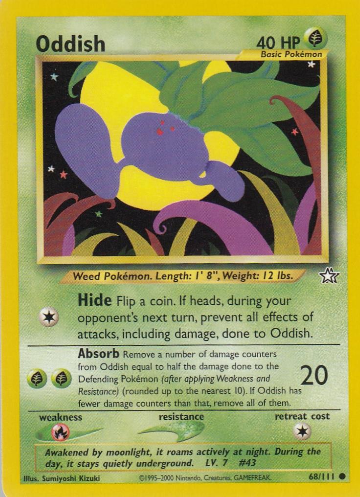 Oddish 68/111 Neo Genesis Common