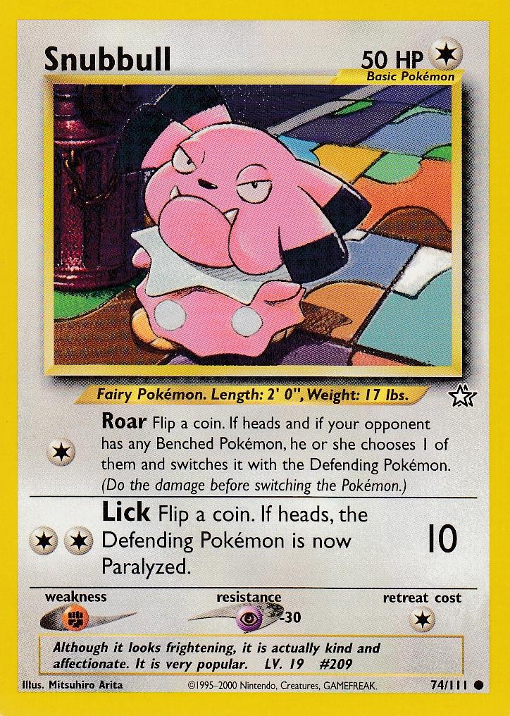 Snubbull 74/111 Neo Genesis Common