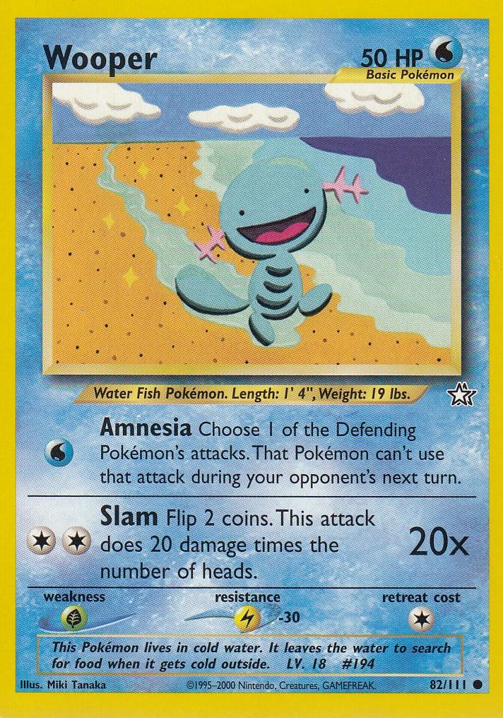 Wooper 82/111 Neo Genesis Common