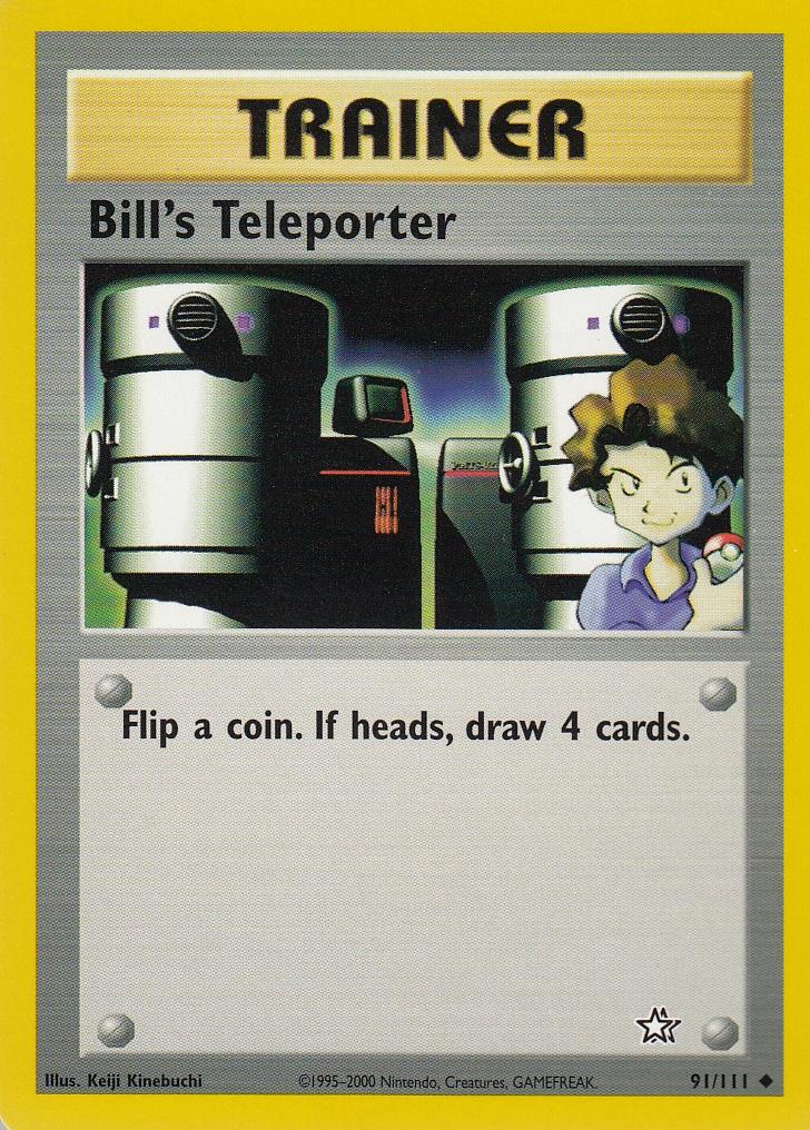 Bill's Teleporter 91/111 Neo Genesis Uncommon